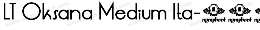 LT Oksana Medium Ita字体转换